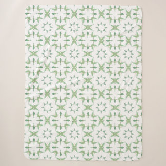 Cobertor Sherpa Aquarela Eucalipto Verde Botânico Verde