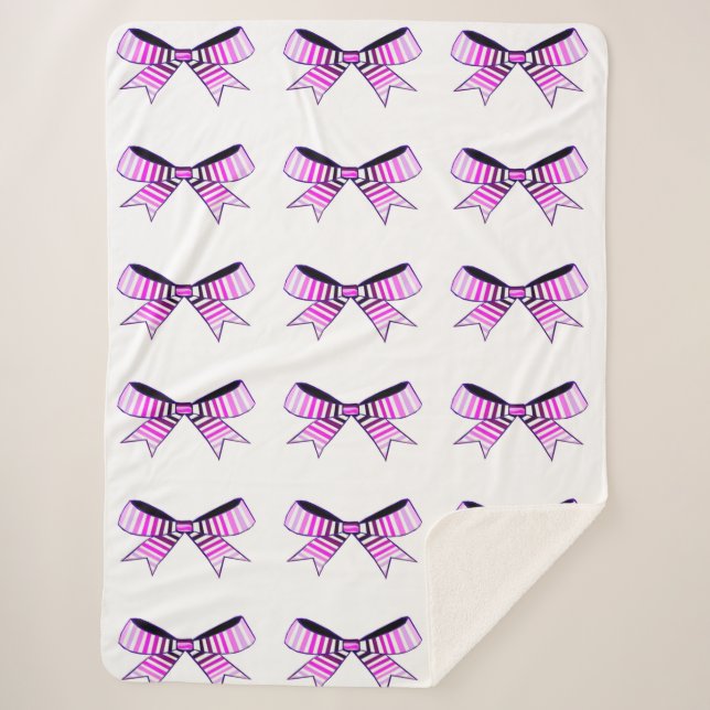 Cobertor Sherpa Arcos cor-de-rosa Sherpa Blanket (Frente)