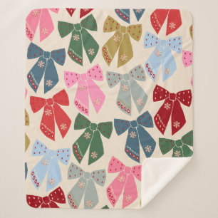 Cobertor Sherpa Arcos de Natal Coquette