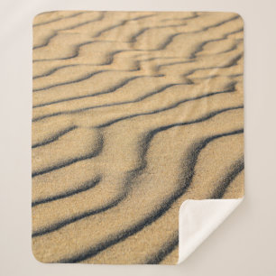 Cobertor Sherpa Areia de praia ondas areia dunas arenosas