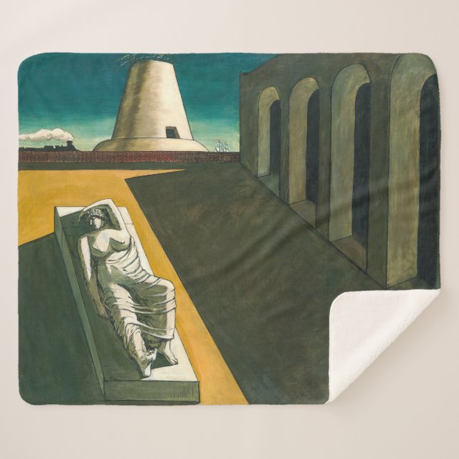 Cobertor Sherpa Ariadne | Giorgio de Chirico | (Frente (Horizontal))