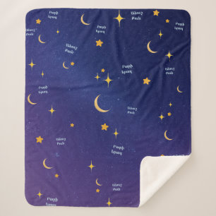 Cobertor Sherpa Armenian Night Sky Sweet Dreams