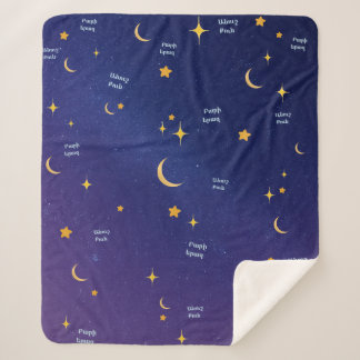 Cobertor Sherpa Armenian Night Sky Sweet Dreams