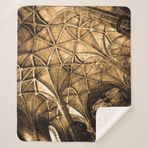 Cobertor Sherpa Arquitetura portuguesa Sepia