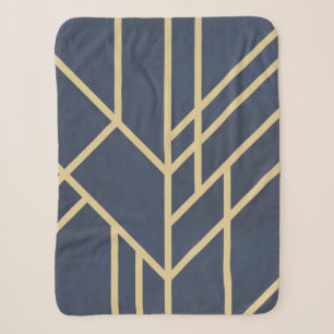 Cobertor Sherpa Art Deco design