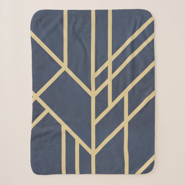 Cobertor Sherpa Art Deco design (Frente)