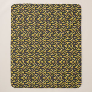 Cobertor Sherpa Art Deco: Padrão Oriental De Luxo.