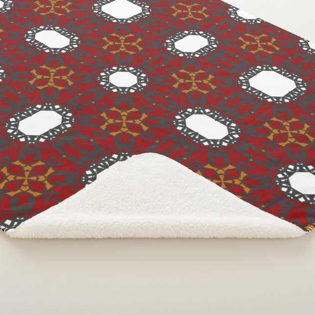 Cobertor Sherpa Arte 2 do caleidoscópio do Volume 4 (3/4)