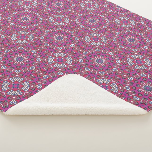 Cobertor Sherpa Arte caleidoscópica do volume nove (3/4)