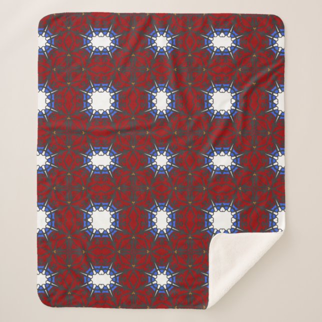 Cobertor Sherpa Arte caleidoscópica do volume quatro (Frente)