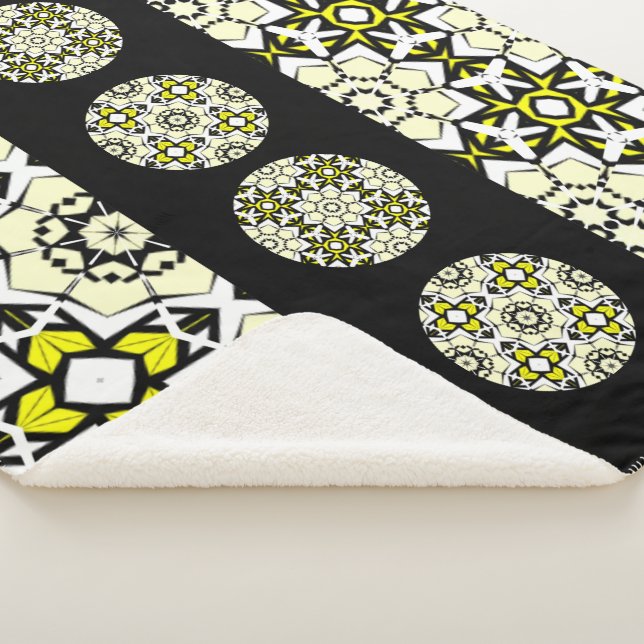 Cobertor Sherpa Arte caleidoscópica do volume um nove (3/4)