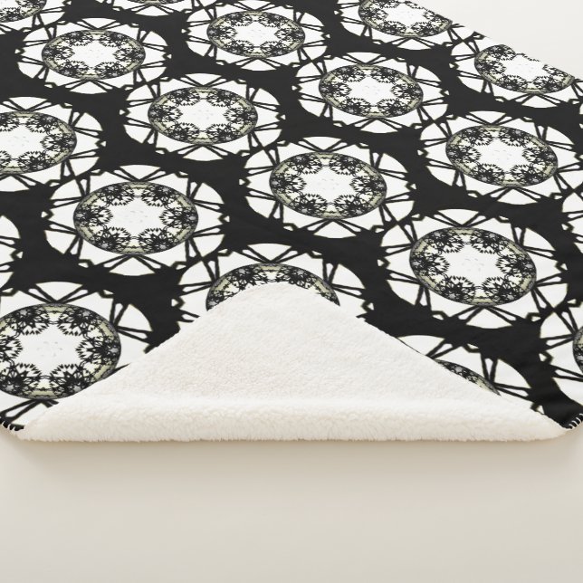 Cobertor Sherpa Arte caleidoscópica do volume um sete (3/4)