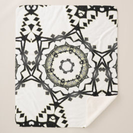 Cobertor Sherpa Arte de caleidoscópio 1 do Volume 1