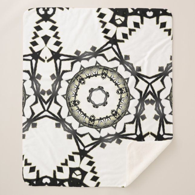 Cobertor Sherpa Arte de caleidoscópio 1 do Volume 1 (Frente)