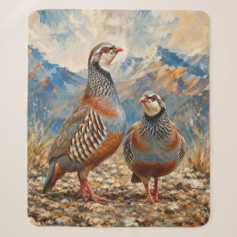 Cobertor Sherpa Arte de casal de perdiz Chukar