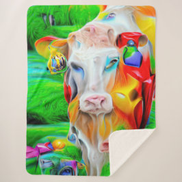 Cobertor Sherpa Arte de Fazenda Surreal