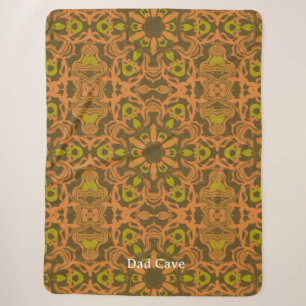 Cobertor Sherpa Arte de Mandala Geométrico de Vibrações Quentes