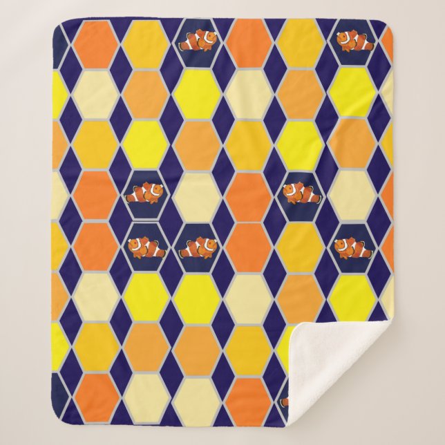 Cobertor Sherpa Arte Desenhada À Mão (Frente)