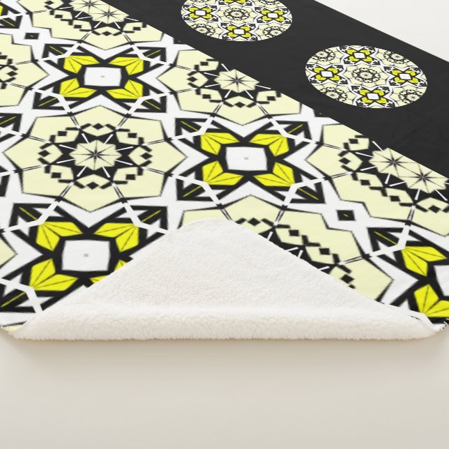 Cobertor Sherpa Arte do caleidoscópio 12 (3/4)