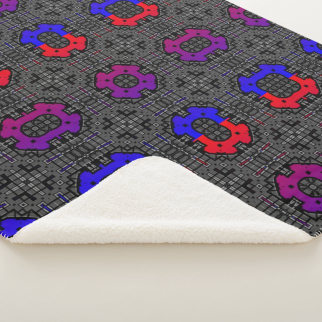 Cobertor Sherpa Arte do caleidoscópio 2 do Volume treze (3/4)