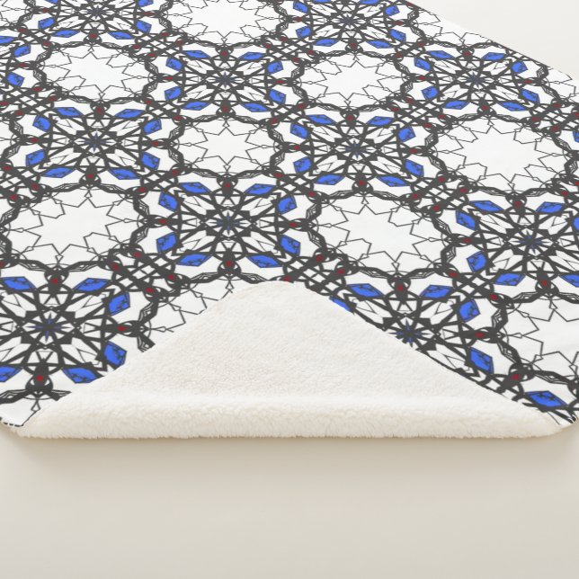 Cobertor Sherpa Arte do caleidoscópio do Volume 48 (3/4)