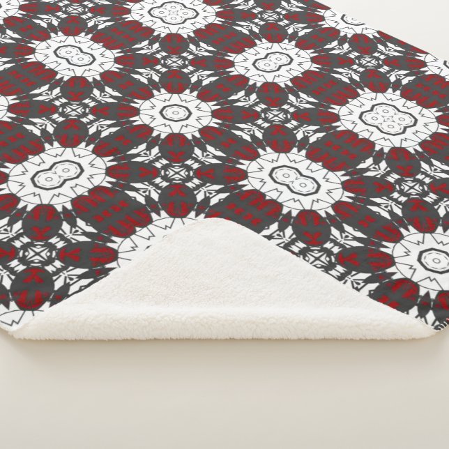 Cobertor Sherpa Arte do caleidoscópio do Volume 4, quinze (3/4)