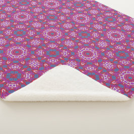 Cobertor Sherpa Arte do caleidoscópio do volume nove