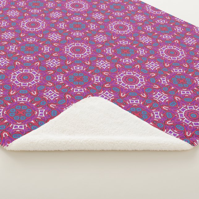 Cobertor Sherpa Arte do caleidoscópio do volume nove (3/4)