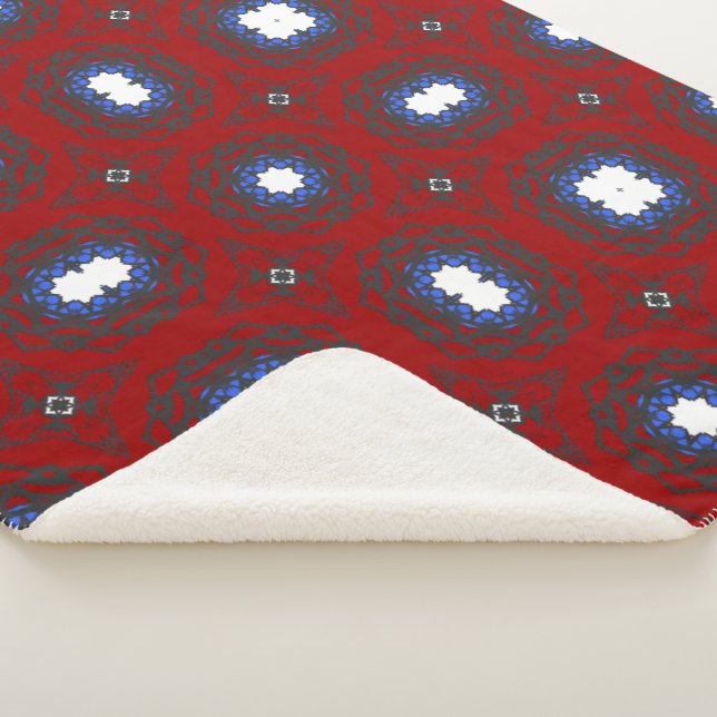 Cobertor Sherpa Arte do caleidoscópio do volume quatro (3/4)