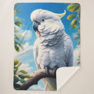 Cobertor Sherpa Arte do Cockatoo