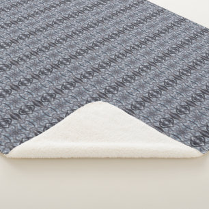 Cobertor Sherpa Arte em Aquarela Abstrata Azul Escuro Respirar