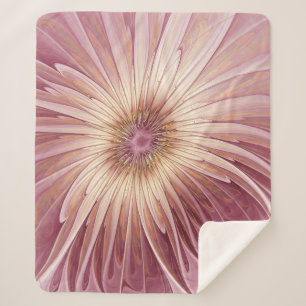 Cobertor Sherpa Arte frontal e tonalidades de abstrato