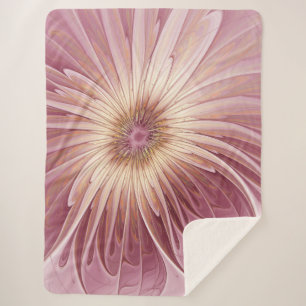 Cobertor Sherpa Arte frontal e tonalidades de abstrato