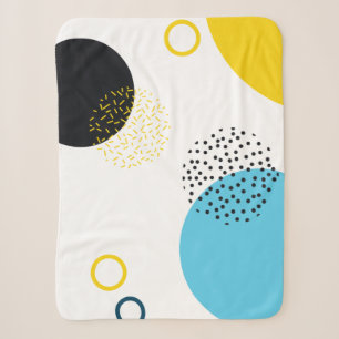 Cobertor Sherpa Arte geométrica moderna, simples, divertida, esti