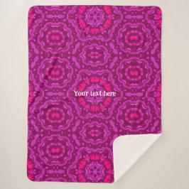 Cobertor Sherpa Arte Mandala Floral Líquido Abstrato