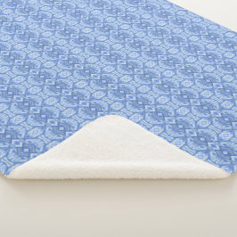 Cobertor Sherpa Arte Pastel Macio Abstrato Azul Staccato