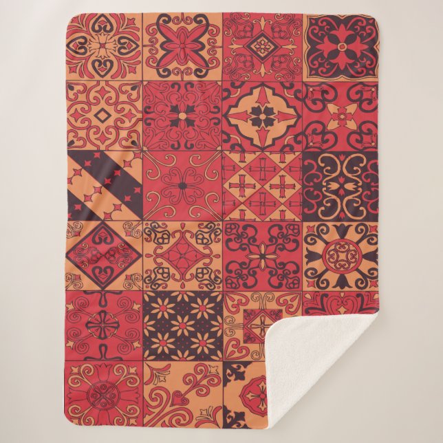 Cobertor Sherpa Arte tradicional (Frente)