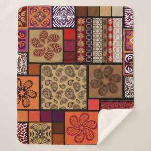 Cobertor Sherpa Artes indianas, conjunto criativo mega uniforme.