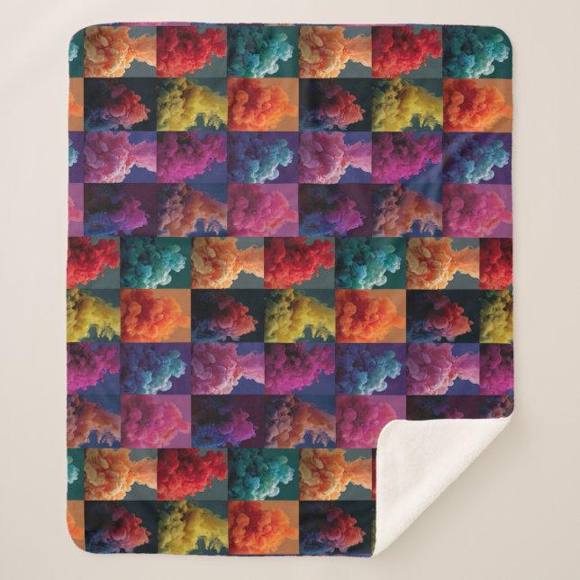 Cobertor Sherpa artistic pattern (Frente)