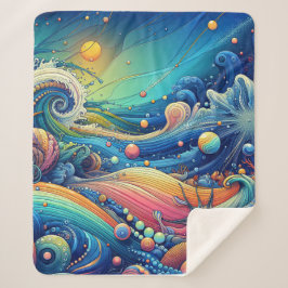 Cobertor Sherpa Artística do Oceano Lover