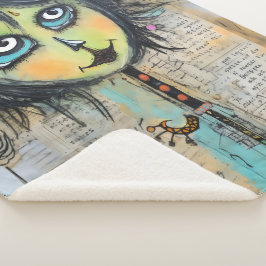 Cobertor Sherpa ArtLady 5 encantadora e angustiada