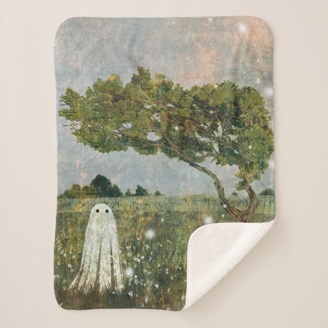 Cobertor Sherpa Árvore de fadas (Frente)