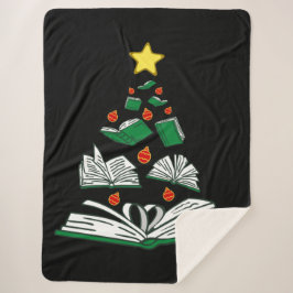 Cobertor Sherpa Árvore de Natal de Bookie III