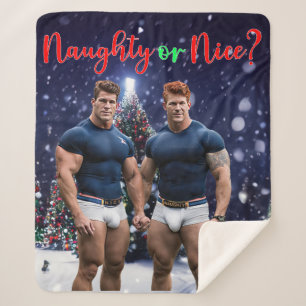 Cobertor Sherpa Árvore de Natal decorada de SlipperyJoe