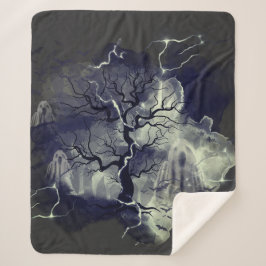 Cobertor Sherpa árvore fantasma