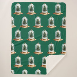 Cobertor Sherpa Árvore Verde de Natal