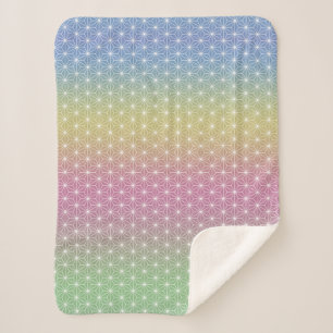 Cobertor Sherpa Asanoha, Impressão tradicional, japonês, Arco-í