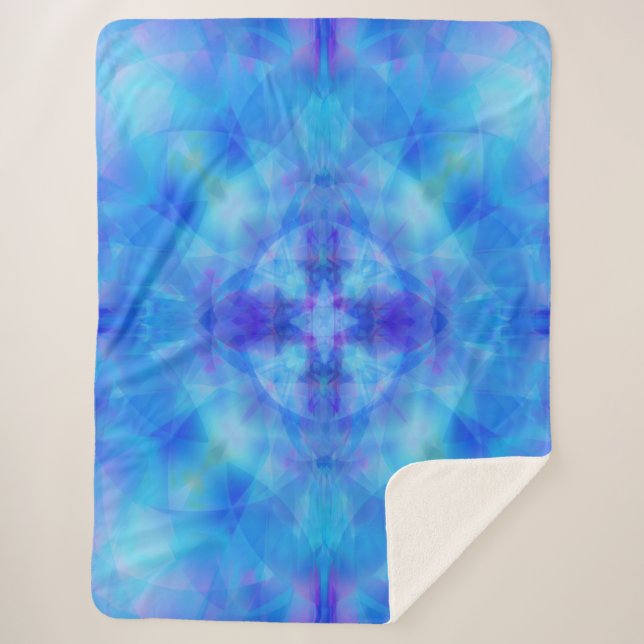 Cobertor Sherpa Asas Azuis (Frente)