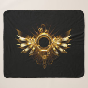 Cobertor Sherpa Asas Steampunk