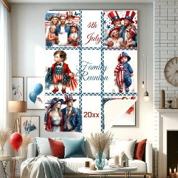 Cobertor Sherpa Associação Familiar Patriótica 6 - Colagem Fotográ